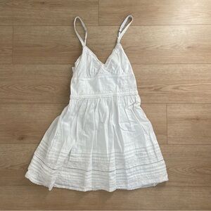 Abercrombie & Fitch White Vintage babydoll tank dress